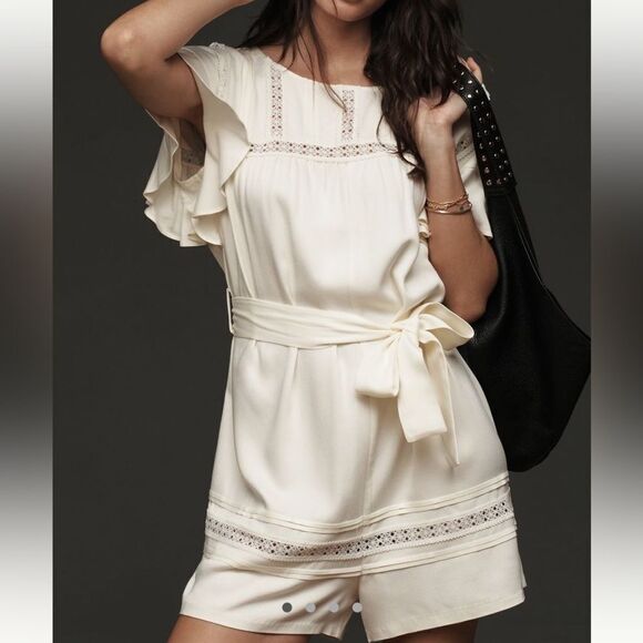 Mare Mare x Anthropologie Tie-Waist Romper - Picture 1 of 4